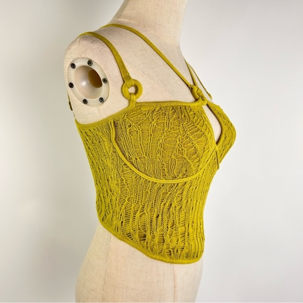 Danielle Guizio NY Sz S Multi Strap Open Knit Tank Top - Picture 3 of 7